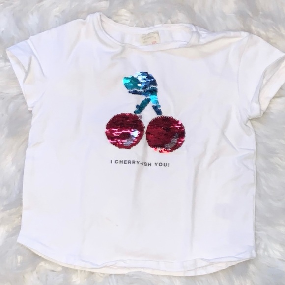 ZARA 🍒 Girl’s Cherry T-shirt 🍒 - Picture 1 of 5